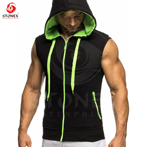 Men Workout <b>Sleeveless</b> <b>Hoodie</b> Lightweight and Breathable Gym <b>Hoodie</b> for Fitness Bodybuilding - Product Image 4