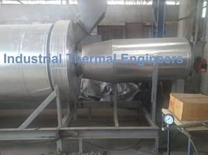 Secador rotativo de grado industrial con diseño personalizado y potencia de 30 HP Secador rotativo de pendiente de 1 pulgada a 12 pulgadas - Product Image 2