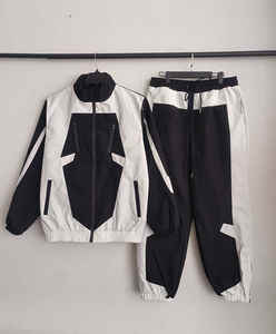 Unisex Custom Summer Sportswear <b>Gym</b> Tracksuit Breathable 2-Piece Windbreaker Patchwork Set Casual Wholesale Print Technics for - Product Image 3