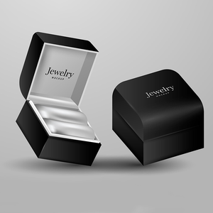 Venta caliente <span class=keywords><strong>Fu</strong></span> Rong joyero de lujo colgante pendientes pulsera anillo collar Cajas de Regalo casos gris boda terciopelo joyero - Product Image 2
