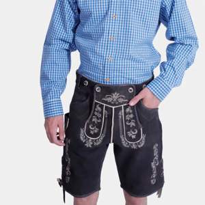 Pantalones cortos de cuero bávaro personalizables Lederhosen de alta calidad con bordado para Oktoberfest, bodas y eventos festivos - Product Image 3