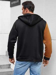 Las mejores sudaderas con capucha de invierno ligeras informales para hombre, diseño de cremallera con capucha teñida lisa, ropa de calle de lana de alta calidad - Product Image 2
