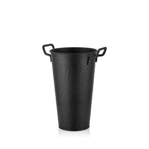 Customized Classic Modern Aluminium <b>Black</b> Powder Coated <b>Flower</b> <b>Vase</b> Irregular Shape Wedding Tabletop Decorative Customized Size - Product Image 2