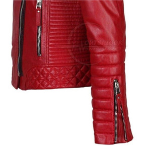 Chaqueta de cuero con etiqueta privada personalizable con diseño único Cuello con capucha Bolsillo Decoración Tela Nueva condición - Product Image 6
