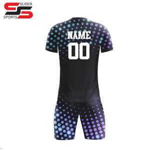 Vente en gros d'uniformes de football pour hommes avec col en V sublimation personnalisée Ensemble complet de maillots de football de qualité supérieure - Product Image 4
