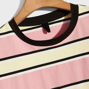 2026 Summer Men's Oversized <b>T</b>-<b>Shirt</b> 100% Cotton Loose Fit Short Sleeves Casual Streetwear Tee <b>High</b> Quality Custom Logo Available - Product Image 3