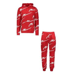 High Quality Casual Adult Slim Fit Pullover Hooded Winter Fleece <b>Tracksuit</b> New Arrival Breathable Printed Design for Jogging - Product Image 4