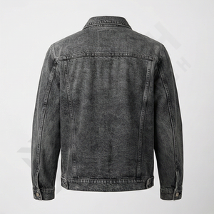 Vestes en jean personnalisées en denim lourd, en sergé de coton, en coton et polyester, ensemble jean, veste universitaire en jean d'hiver, style en coton - Product Image 2