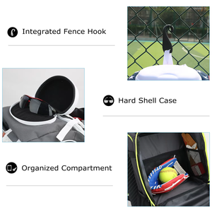 Sac d'équipement de baseball ReadyTeam personnalisé OEM avec compartiment séparé pour chaussures, plusieurs poches pour équipement, impression par sublimation, capacité de 36 à 55 L - Product Image 5