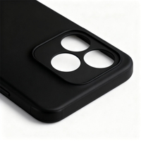 Vente en gros d'étuis en TPU mat coque arrière souple givrée coque de téléphone portable en silicone pour Honor X5c 4G X5c Plus 4G noir