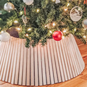 Collar de árbol de Navidad de madera natural de nuevo diseño, decoración del hogar, ventas al por mayor de alta calidad de Vietnam - Product Image 1