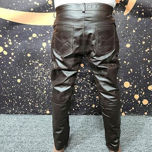 ออกแบบกางเกงหนังผู้ชายของคุณเอง ขายส่ง กางเกงหนังผู้ชายสไตล์โดดเด่น ผลิตตามสั่ง - Product Image 6