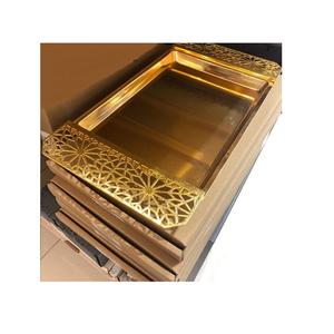 Plateau de service en bois et nacre de la plus grande qualité pour la cuisine des restaurants, accessoires d'hôtel - Product Image 2