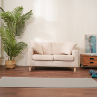 Tapis antidérapant CAREWATCH éco-responsable, minimaliste, fabriqué à la machine, en matériau PER, pour salon, adapté aux animaux domestiques, gris violet, 120x90x0.6cm