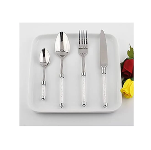 Mango acrílico, nuevo diseño, cuchara de acero inoxidable, precio al por mayor, nuevo aspecto, artesanía natural pulida brillante - Product Image 3