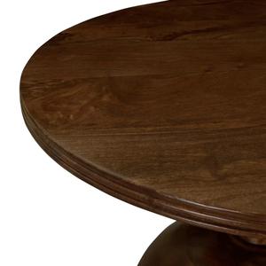 Table basse ronde moderne en bois de manguier massif, écologique, pour la maison, le salon, la salle à manger - Product Image 2