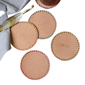 Best Seller Leather Coaster Specially Designed for Table Decor for Wedding Parties <b>Bars</b> Restaurants Low Price Most Demanding - Product Image 4