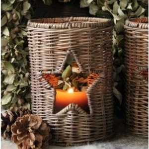 Bougeoir de Noël en rotin best-seller lanterne de décoration de table toucher de Noël vente en gros Vietnam - Product Image 3