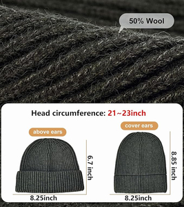 Haute qualité 100% laine tricoté à la main motif Animal bonnet d'hiver fabriqué au Pakistan en gros - Product Image 5