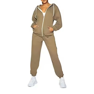 Best quality customer demanded <b>women</b> <b>Windbreaker</b> Tracksuits OEM Breathable Two Piece Zip up Tracksuits with custom printing logo - Product Image 1