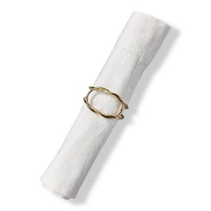 High end vintage napkin rings for formal dinner <b>tables</b> crafted in premium quality metal with ornate classic design appeal - Product Image 6