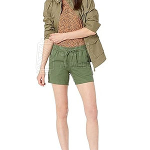 Shorts Altos Casuales para Mujer, 100% Algodón Transpirable, Ecológicos, de Secado Rápido, Textura Suave, Cómodos para Usar Todo el Día - Product Image 3