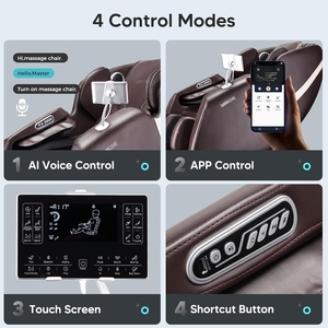 Sillón de Masaje de Cuerpo Completo con Gravedad Cero, Sillón Reclinable de Masaje Shiatsu con Modos, Altavoz Bluetooth, Escaneo Corporal y Calefacción - Product Image 4