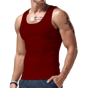 New Men's Summer 100% Polyester Tank Top European <b>American</b> Trendy Sports Casual Versatile Sleeveless Top - Product Image 4