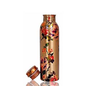 Botella de agua de cobre impresa con esmalte multicolor de excelente calidad, vasos de plástico saludables - Product Image 2