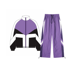 Chaqueta cortavientos con cremallera bloqueada de color ligero para deportes al aire libre, chándales con logotipo personalizado del proveedor - Product Image 4