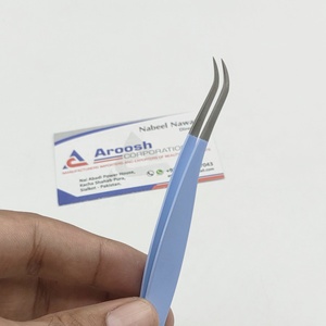 แหนบต่อขนตาสแตนเลสสีฟ้าสำหรับเด็ก - Product Image 1
