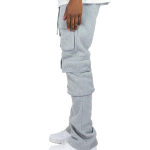 Pantalones Deportivos Casuales de Invierno para Hombre, Servicio OEM al por Mayor, Ecológicos, 100% Algodón, Felpa, Cintura Elástica con Cordones - Product Image 6