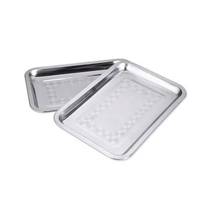 Bandeja para servir alimentos martillados de aluminio Bandeja para servir dulces de chocolates de color plateado de la mejor calidad a la venta - Product Image 5