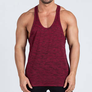 Camiseta sin mangas para hombre con estampado personalizado al por mayor, chaleco de entrenamiento básico para gimnasio, chaleco informal de punto de algodón, poliéster y LICRA sin mangas - Product Image 5
