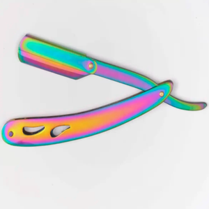 ANAAIF ENTERPRISES Rasoir de sécurité à bord droit en acier inoxydable pour hommes avec logo personnalisé Rasoir de rasage de cheveux de salon de coiffure en gros - Product Image 3