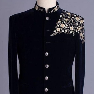 NEW--TRENDY & LATEST--INDO-WESTERN para hombre, con hermoso bordado de ZARDOZI, ropa de fiesta/vestido de boda @ 2022 - Product Image 1