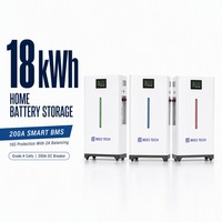 Système de stockage d'énergie LiFePO4 18 kWh 51,2 V pour la sauvegarde solaire domestique, également disponible en 314 Ah 350 Ah, garantie 10 ans BEES TECH