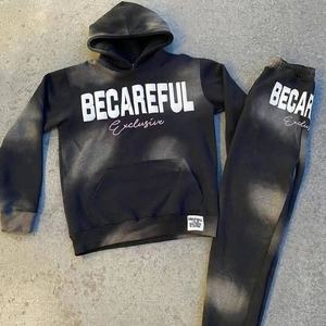 ชุดวอร์มผ้าฝ้าย600ชุด100% มีฮู้ดสำหรับผู้ชายและผู้ใหญ่ชุดวอร์มสำหรับผู้ชาย - Product Image 6