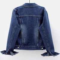 Veste en jean courte personnalisée de haute qualité pour femmes, respirante, style streetwear, manches, vente en gros, OEM, mode décontractée, coton