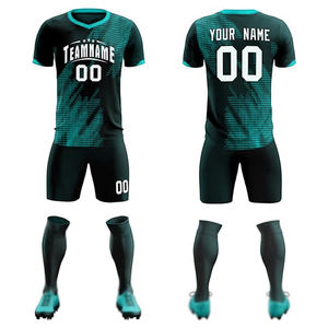 Maillot de football pour homme adulte 100% polyester à séchage rapide et respirant avec découpe automatisée et couleurs personnalisées - Product Image 4