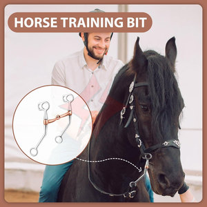 Cheval de qualité supérieure anglais équitation laiton Eggbutt Double articulation mèche culotte équine bride peu contrôle efficace doux - Product Image 6
