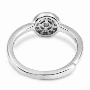 Bague Zarkan romantique incrustée de zircon, design géométrique mignon, taille unique, pour fiançailles, en acier inoxydable plaqué cuivre, artisanat. - Product Image 6