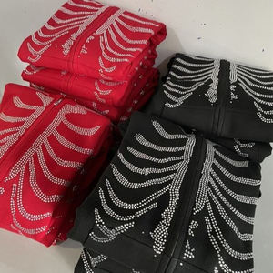 Zipper <b>Hoodie</b> <b>Black</b> Loose Rhinestone Embroidery New Y2K Men's Spring & Autumn Gothic Rhinestone Sweatshirt <b>Hoodie</b> Trending 2025 - Product Image 1