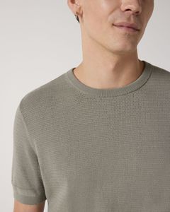 Classic & Comfortable Men Warm Winter Wear Half Sleeves <b>100</b>% Sheep <b>Wool</b> Knitwear Pullover With Customized Logo & Embroidery - Product Image 4