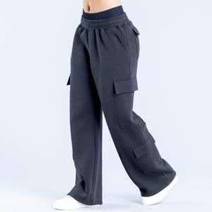 Pantalones Anchos Casuales de Cintura Alta con Banda Elástica para Deportes al Aire Libre, Cómodos para Hacer Ejercicio, Clásicos para Mujer - Product Image 4