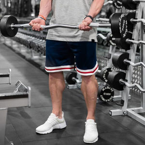 Pantalones cortos de gimnasio para niños, ropa de calle vintage personalizada, pantalones cortos de baloncesto de malla con patrón sólido ecológico con aparejos lisos bordados para hombres - Product Image 6