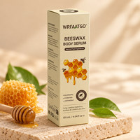Boîte pliante portable, haute et mince, en carton écologique, imprimée sur mesure, pour sérum corporel à la cire d'abeille, crème pour le visage, crème pour les yeux, soins de la peau, cosmétiques