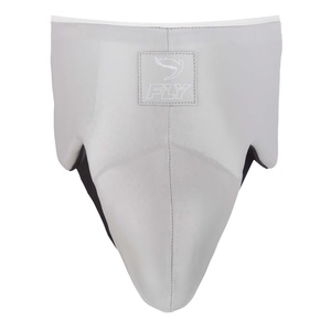 Protector Inguinal de Kickboxing con Logotipo Personalizado, Nuevo Protector de Cuero Genuino Gris para Sparring, Muay Thai y MMA - Product Image 5