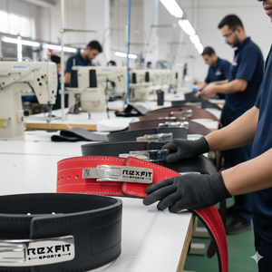 Ceinture de musculation en cuir Rexfit Sports pour l'entraînement de force, soutien pour la salle de sport et la musculation - Product Image 5