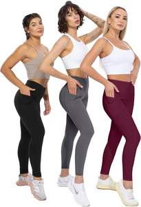 <b>Leggings</b> <b>with</b> <b>Pockets</b> for Women, High Waisted Tummy Control Workout Yoga Pants - Product Image 5
